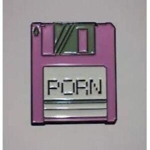 3/20 Forbidden P*rn Floppy Disc Enamel Pin